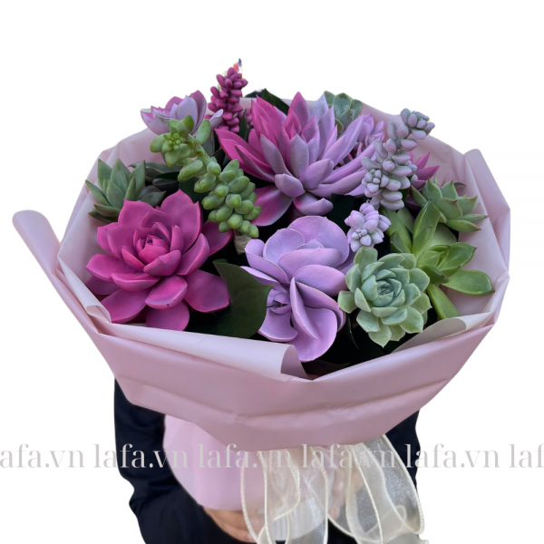 Lời thì thầm yêu - Bó hoa sen đá tặng người yêu