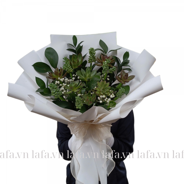 giỏ hoa sen đá tặng bạn